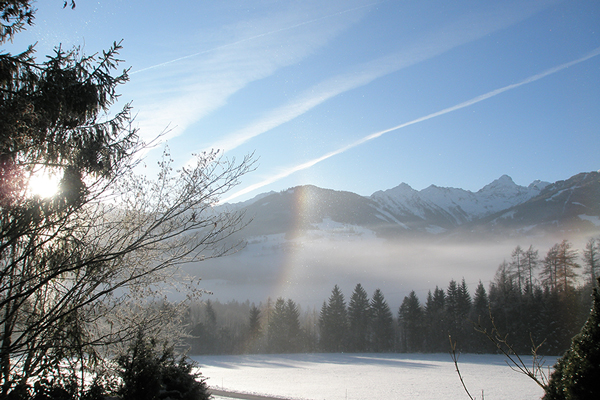 Genießen Sie einen herrlichen Ausblick auf den Hauser Kaibling von Ihrem Balkon