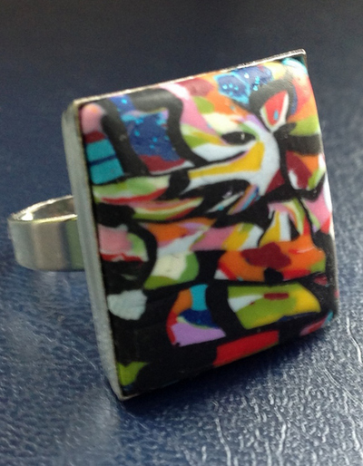 Ring aus Schmuckkeramik